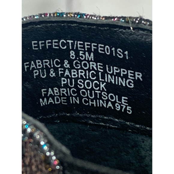 Steve Madden Womens Effect Ankle Boots Booties Metallic Block Heels 8.5 M - Picture 12 of 12